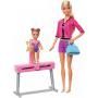 Muñecas y conjunto de juego Barbie Entrenadora de gimnasia