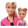 Muñecas y conjunto de juego Barbie Entrenadora de gimnasia