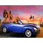 Chevy SSR con Reproductor real de CD y CD musical - Azul de Barbie Cali Girl