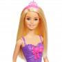 Muñeca Princesa Barbie Dreamtopia - rubia, con falda rosa brillante y tiara a juego