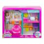 Juego de dormitorio Barbie Team Stacie  con muñeca y cachorro para niños de 3 a 7 años