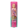 Muñeca  Barbie Vestidos de flores - Rosa y Rubia