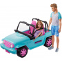 Set Barbie y Ken con Vehículo