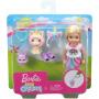 Muñeca con disfraz unicornio y Playset Barbie Club Chelsea (rubia)