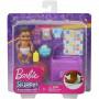 Barbie Skipper Babysitters Inc. Feeding and Changing Playset with Color-Change Baby Doll, Diaper Bag and Accessories