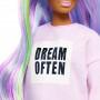 Muñeca Barbie Fashionistas #136 con pelo largo arcoíris