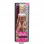 Muñeca Barbie Fashionistas #142 with Blonde Updo Hair & Shimmery Plaid Dress