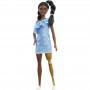 Barbie Fashionistas Doll #146 with 2 Twisted Braids & Star-Print Dress