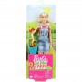 Muñeca Barbie Granja Huerto Dulce, rubia, con cubo azul