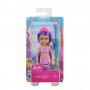 Muñeca Chelsea Sirena Barbie Dreamtopia, 6.5-inch con pelo y cola morados