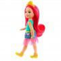Barbie Dreamtopia Chelsea Sprite Doll, 7-inch, with Pink Hair Wearing Fashion and Accessories