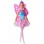 Muñeca Hada Barbie Dreamtopia, 30 cm, pelo rosa, alas y tiara
