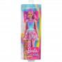 Muñeca Hada Barbie Dreamtopia, 30 cm, pelo rosa, alas y tiara