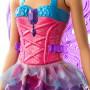 Muñeca Hada Barbie Dreamtopia, 30 cm, pelo morado, alas y tiara