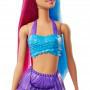 Muñeca sirena Barbie Dreamtopia, 12-inch, pelo rosa y azul