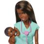 ​Barbie Baby Doctor Playset with Brunette Doll, 2 Infant Dolls, Exam Table and Accessories