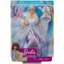 Muñeca Princesa reveladora de moda Barbie Dreamtopia, 30 cm, rubia con racha de pelo rosa