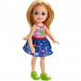 ​Muñeca Barbie Club Chelsea, rubia de 6 pulgadas con top de dinosaurio y falda removible