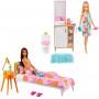 Muñeca Barbie y muebles