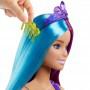 Muñeca sirena Barbie  Dreamtopia con cabello de fantasía extralargo de dos tonos, cepillo para el cabello, tiaras y accesorios de peinado