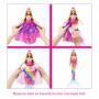 ​Muñeca Barbie Dreamtopia 2 en 1 de princesa a sirena que se transforma a la moda (rubia, 11,5 pulgadas) con 3 looks y accesorios