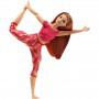 Muñeca ​Barbie Made to Move, Curvy, con 22 articulaciones flexibles y cabello rojo largo y liso con ropa deportiva