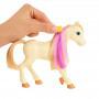 Barbie Groom 'n Care Playset con muñeca, 2 caballos y más de 20 accesorios, de 3 a 7 años