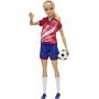 Barbie Tú puedes ser lo que quieras... Futbolista con Camiseta roja y balón