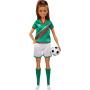 Barbie Tú puedes ser lo que quieras... Futbolista con Camiseta verde y balón