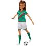 Barbie Tú puedes ser lo que quieras... Futbolista con Camiseta verde y balón