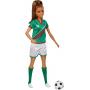 Barbie Tú puedes ser lo que quieras... Futbolista con Camiseta verde y balón