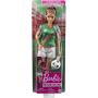 Barbie Tú puedes ser lo que quieras... Futbolista con Camiseta verde y balón