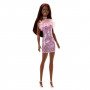 Muñeca Barbie Glitz con vestido rosa metálico