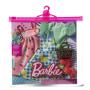 Ropa de Barbie, moda y accesorios con temática de picnic, paquete de 2 para muñecas Barbie