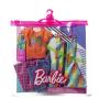 Ropa de Barbie, moda y accesorios con temática rockera, paquete de 2 para muñecas Barbie