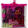 Ropa de Barbie, moda floral y accesorios, paquete de 2 para muñecas Barbie