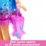 Muñeca Barbie grande, 28 pulgadas de alto, cabello rubio y vestido de arcoíris (asiática)