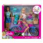Muñecas Barbie y set de juegos, juego de Barbie al aire libre con dos muñecas y un cachorro