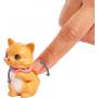 Juego de mascotas y accesorios de Barbie, gatito con movimiento y más de 10 piezas