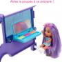 Set de juego con muñeca Barbie Extra Mini Minis Tour Bu, vehículo expandible, ropa y accesorios