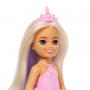 Muñeca Chelsea Barbie inspirada en un unicornio con cabello lavanda, juguetes de unicornio