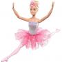 Muñeca Barbie Dreamtopia Balletina con Luces de Brillo, Rubia con Función de Iluminación, Tiara y Tutú