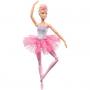 Muñeca Barbie Dreamtopia Balletina con Luces de Brillo, Rubia con Función de Iluminación, Tiara y Tutú