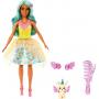 Muñeca Barbie con traje de cuento de hadas y mascota, Teresa en Barbie Un toque de magia