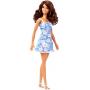 Muñeca morena Barbie ama el océano, cuerpo de muñeca hecho de plásticos reciclados, ropa de verano y accesorios