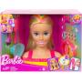 Cabeza de peinados Deluxe  Barbie con accesorios de revelación de color y cabello rubio neón arcoíris