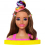 Cabeza de peinados Barbie Deluxe con accesorios de revelación de color