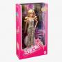 Muñeca coleccionable de Barbie la película, Margot Robbie como Barbie en mono de discoteca dorado