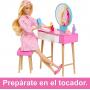 Juego de muñeca y dormitorio Barbie, muebles Barbie con más de 20 piezas