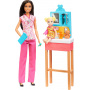 Muñeca Barbie pediatra y set de juego de médico con accesorios, uniforme rosado para niños de 3 años en adelante (rosa)